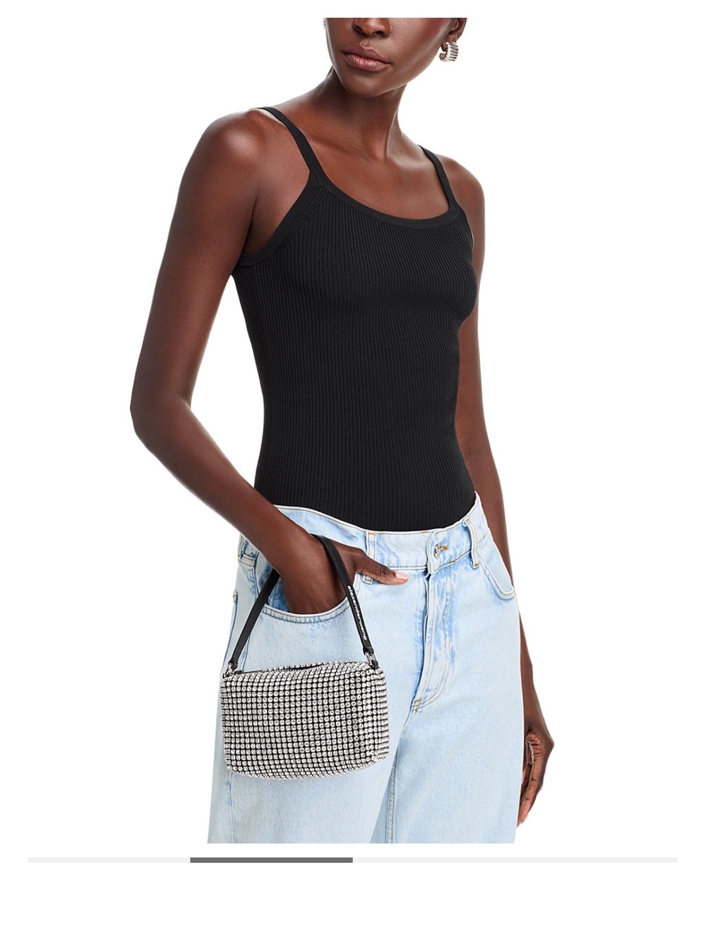 Alexander Wang Medium Rhinestone Pouch - Picture 2 of 9